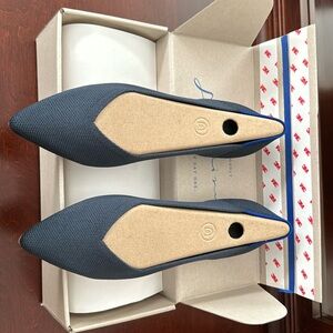 Rothy’s Point flats.  New.  Size 9.  Navy blue.
